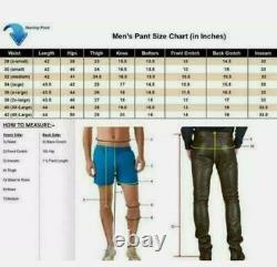 100% Real Leather Mens Pants and Shirt Police Uniform Adult Bondage Gay BLUF