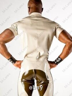 1089 Latex Rubber Gummi Military Outfits uniform shirt pants customized 0.4mm