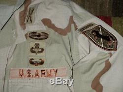 11th ACR badged DCU shirt pants set Desert OIF OEF CAB LTC 18TH ABC named