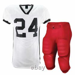 12 Custom American Football Uniforms Digital Sublimation Sets Jersey and Pant