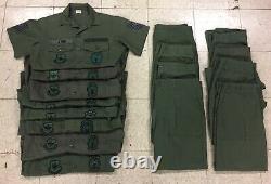 (16 Items) Air Force / Uniforms / Fatigues / Utility / Sets / 8 Shirts / 8 Pants