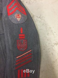 1920s Culver Cadet Wool Chin Strap Shirt Pants Patches ROTC US Army Uniform 30s