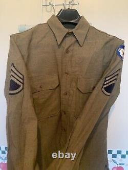 1939-45 WWII US Army Aleutian Islands Jacket &? Shirt With Patches, Pants & Cap