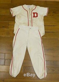 1940's-1950's Baseball Uniform Possible Minor League Shirts and Pants