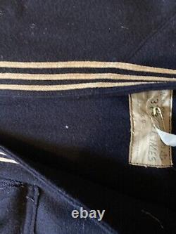 1940's US Navy Uniform Set World War 2 Coat Pants And 2 Sailor Shirt