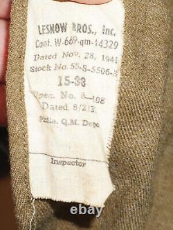1940s WW2 US Army 38R Eisenhower Ike Jacket Shirt Pants Scarf, etc
