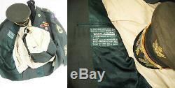 1950s KOREAN WAR/JAP OCCU ARMY OFFICER'S DRESS UNIFORM withHAT-Pants-SHIRT-Belt