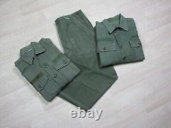 1960s Vintage LOT VIETNAM Sateen OG-107 US Army 30x29 Military Pants & Shirts