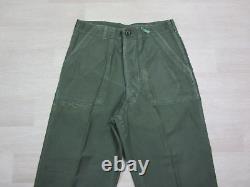1960s Vintage LOT VIETNAM Sateen OG-107 US Army 30x29 Military Pants & Shirts