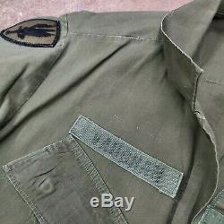 1968 69 lot jungle shirt & pants MEDIUM Vietnam war uniform jacket named US Army