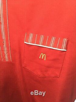 1976 Mcdonalds Mens employee uniform Size medium Shirt size 33b pants Vintage