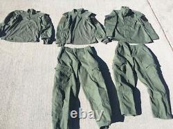 2-Propper TAC. U Combat Shirts, 2-Tru-Spec Combat Pants, 1-TruSpec Combat Jacket