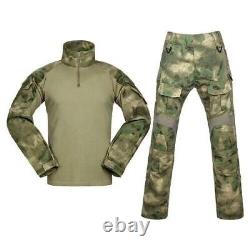2023Tactical Uniforms BDU Army Combat Suit Camouflage T-shirts Cargo Work Pants