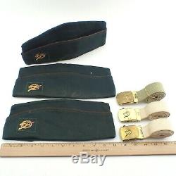 21 Vtg 1960s BSA Clothing Lot Explorer Shirt Pants Garrison Hat Belt Patch Badge