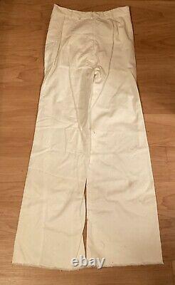 4 Total WWII US Navy Sailor White Uniform Name Stencil 2 Shirts 2 Pants 31R