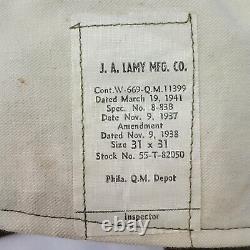 5 Piece WW2 US Army Uniform Jacket Pants Shirt Tie Cap with Rank Division Patch