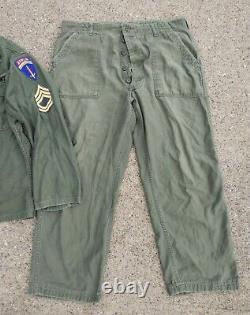 50s OG107 US ARMY Sateen Uniform Shirt Medium with 38 waist pants Berlin Brigade