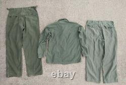 50s OG107 US ARMY Sateen Uniform Shirt Medium with 38 waist pants Berlin Brigade