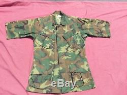 6 Pcs Camouflage Erdl Pants Coat Shirt Us Military Vietnam Green & Brown Dominan