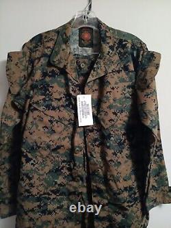 AMERICAN APPAREL USMC MARPAT Uniform WOODLAND SET Combat Shirt Pant SIZE XS-S