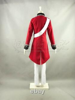 APH/Axis Power Hetalia British Revolutionary War Red Uniform Cosplay Costume