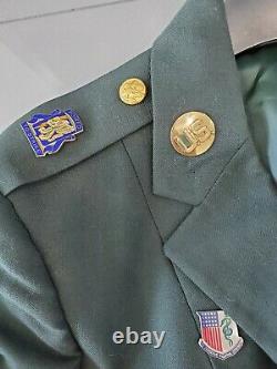 ARMY MEDIC Womens Dress Unform Jacket, Pants, Shirt Belt Medals & Pins