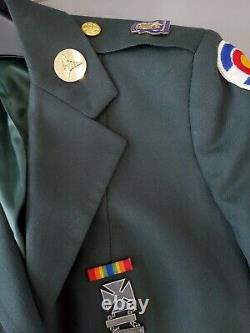 ARMY MEDIC Womens Dress Unform Jacket, Pants, Shirt Belt Medals & Pins