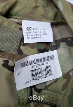 Aircrew OCP Flame Resistant FR A2CU Pants+Shirt Set Operational Camo Large-Long