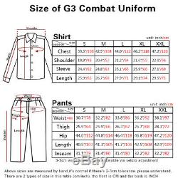 Airsoft Army Tactical Uniform Emerson Combat G3 Uniform Shirt Pants TYP