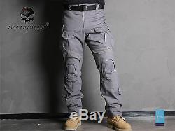 Airsoft Army Tactical Uniform Emerson Combat G3 Uniform Shirt Pants Wolf Gray
