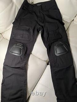 Airsoft Combat Uniform Set Tactical VestShirt & Pants with Elbow & Knee PadsMask