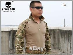 Airsoft Military Tactical Uniform Emerson Combat G3 Uniform Shirt Pants Multicam