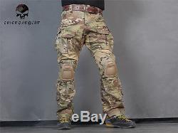 Airsoft Military Tactical Uniform Emerson Combat G3 Uniform Shirt Pants Multicam