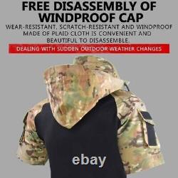 Airsoft Paintball Military Uniform Tactical Shirts Cargo Pants Elbow Knee Pads