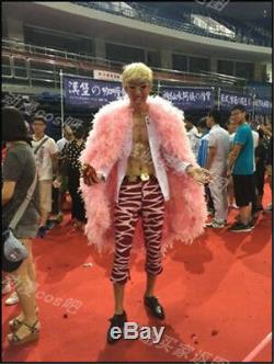 Anime One Piece Joker Donquixote Doflamingo Costume Cosplay Colak Outfit Adult