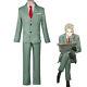 Anime Spy X Family Twilight Cosplay Green Uniform Outfit Shirt Pants Badge Party