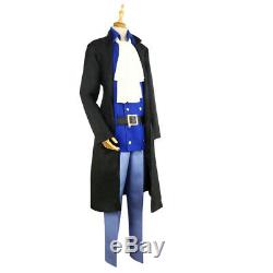 Anime sabo from One Piece Cosplay Costume coat vest shirt pant tie uniform set