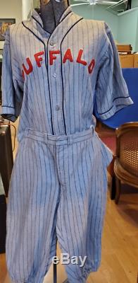 Antique Baseball Uniform 1910-20 Buffalo Bisons Shirt Pants Great Condition