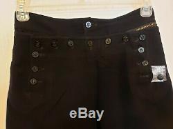 Antique Vintage World War II Navy Dress Blues Uniform Pants And Shirt + Patch