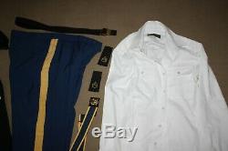 Army ASU Dress Uniform 44L jacket 36 pants sz12 Shoes 71/2 Cap 17/35 shirt Belt