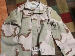 Army Close Combat Uniform CCU DCU Camo medium Regular Shirt & Pants NOS with Pads