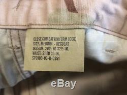 Army Close Combat Uniform CCU DCU Camo medium Regular Shirt & Pants NOS with Pads