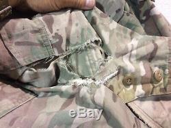Army Crye Multi cam Camo Shirt Pants Medium Well Used Faded