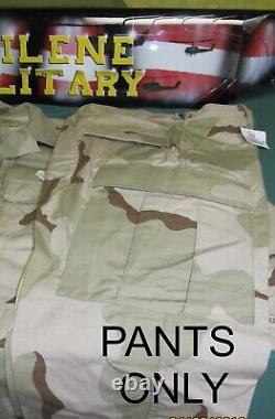 Army Dcu Desert 3 Color Pant Combat Uniform Ripstop Medium Regular 20 Each
