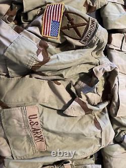 Army Shirt/Coat Pants & Hat Med-Reg Desert Tri-Color Camo Military Combat Read