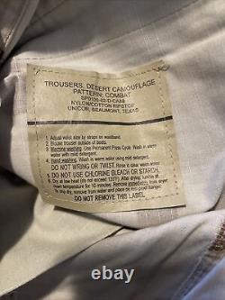 Army Shirt/Coat Pants & Hat Med-Reg Desert Tri-Color Camo Military Combat Read