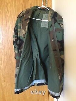 Army Woodland Camouflge Uniform Large Regular Outer Coat and Shirt Medium Pants