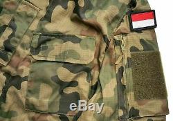 Authentic Polish Army Pants + Shirt Uniform Woodland Camouflage Rip-stop Poland