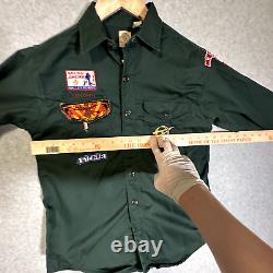 BSA uniform mens S green shirt pants and real brass belt vintage 60s Troop 361