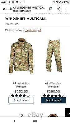 Beyond Clothing A4 Wind shirt and Pants multicam U. S. A. Medium